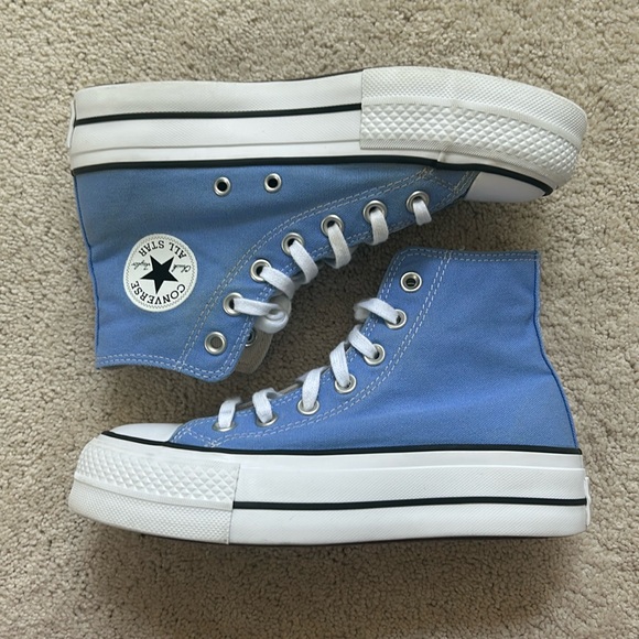 Converse Chuck Taylor All Star Lift Platform Hightop Shoes | Blue | 5.5 - Picture 2 of 13